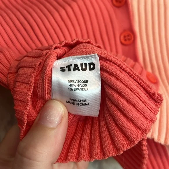 Staud Manon Cropped Cardigan - S - Picture 5 of 7